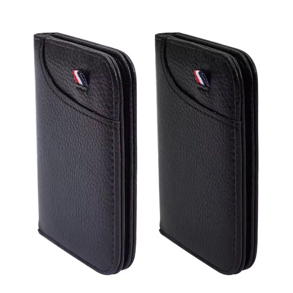 Slim PU Leather Mini Card Wallet for Men – Soft & Lightweight Credit Card Holder by fashionfashion