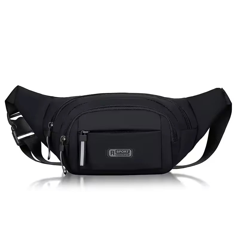 Men’s Ultra Thin Canvas Waist Pack – Anti-Theft Sports & Running Waist Bag by fashionfashion