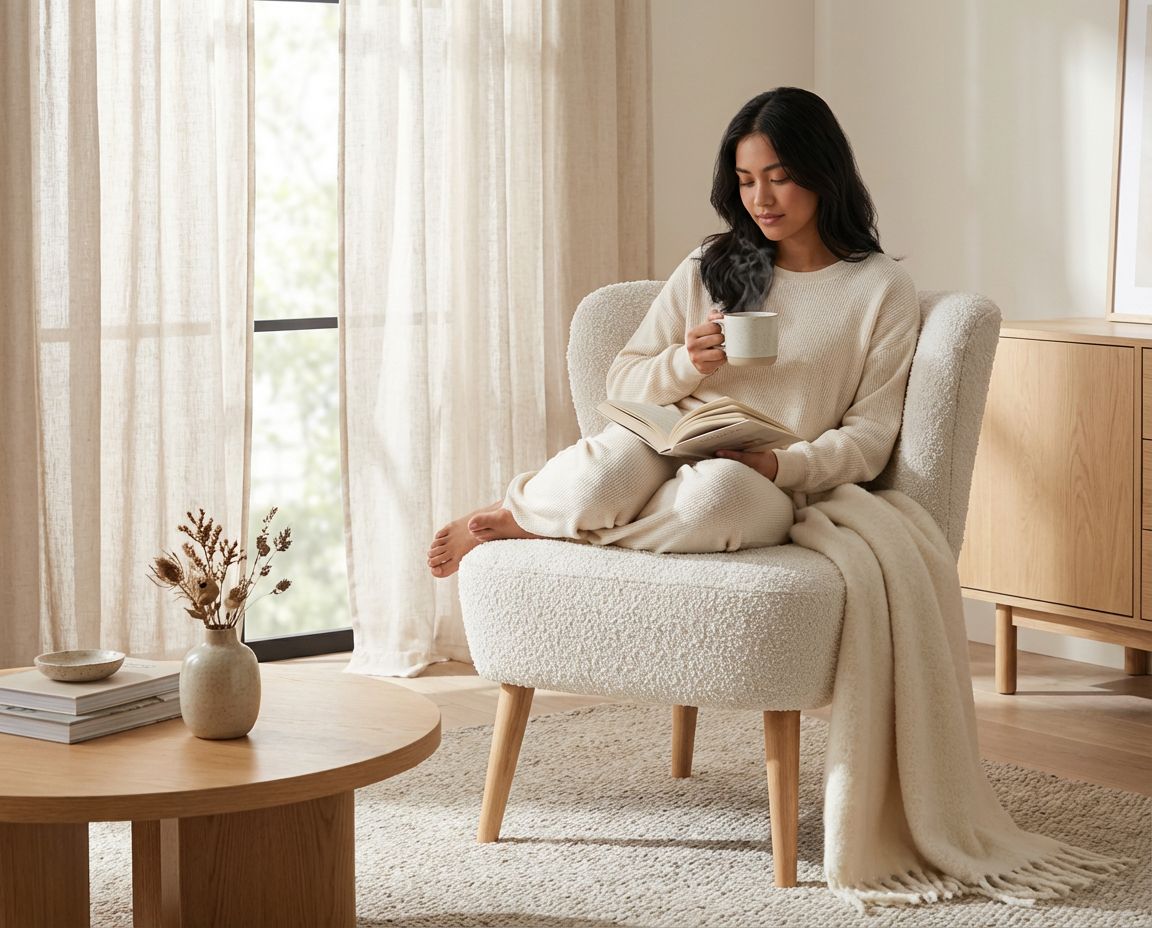 Comfy Boucle Occasional Chair for Cozy Living Spaces by [Swiftly Yours]Chairs